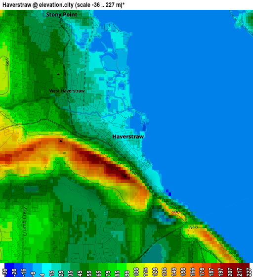 Haverstraw elevation map