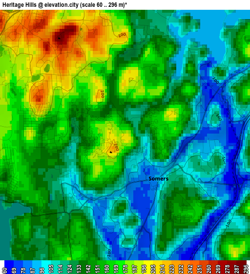 Heritage Hills elevation map