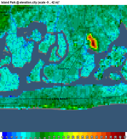 Island Park elevation map