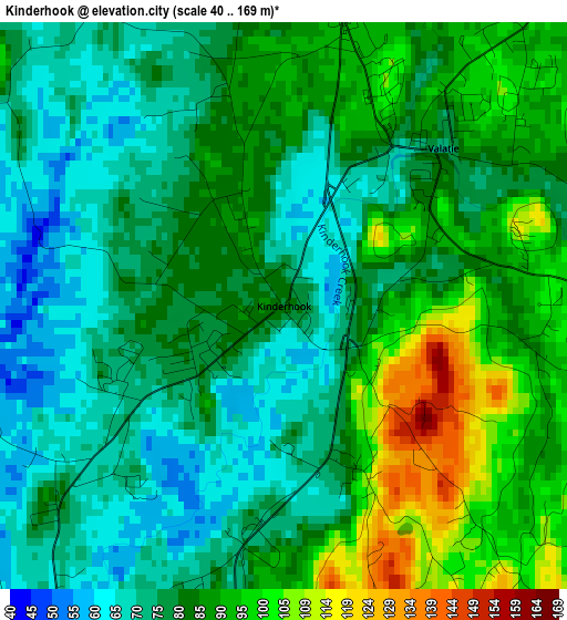 Kinderhook elevation map