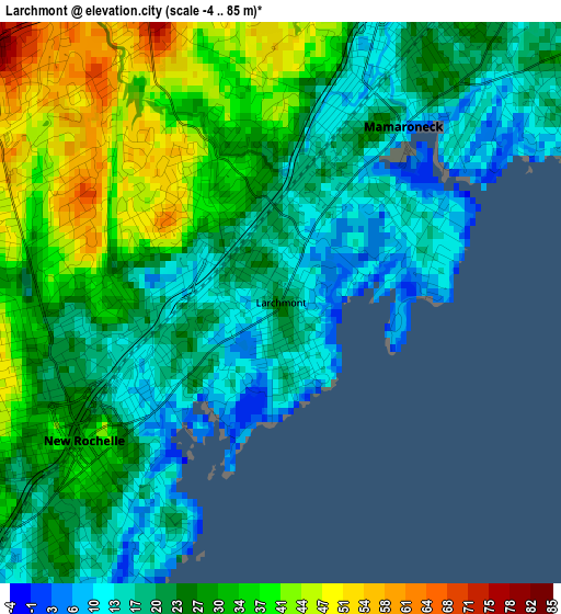 Larchmont elevation map