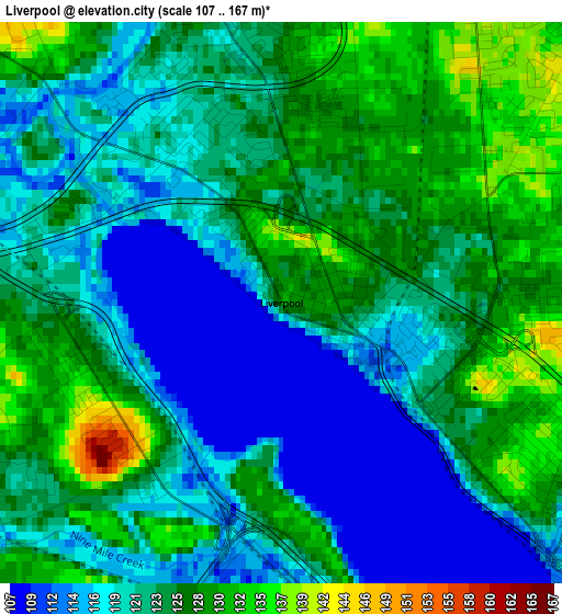 Liverpool elevation map