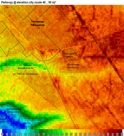 Parkovyy elevation map