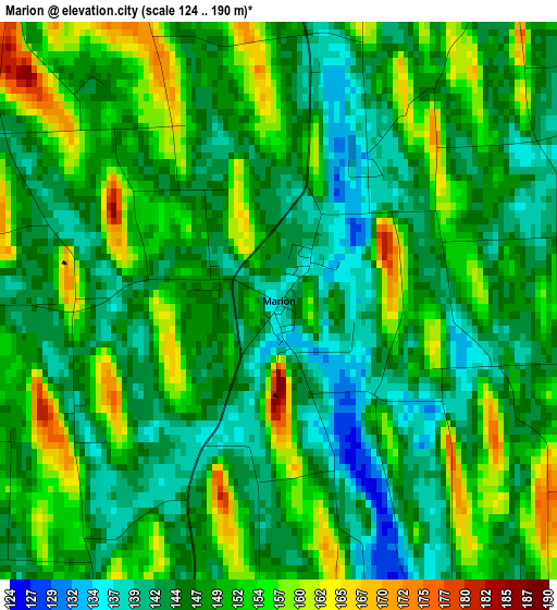 Marion elevation map