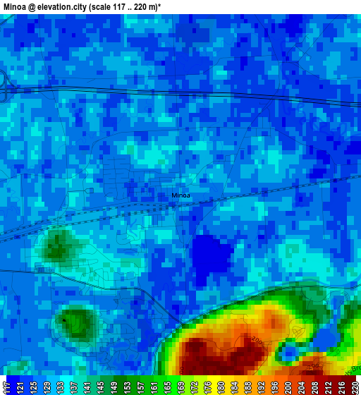 Minoa elevation map