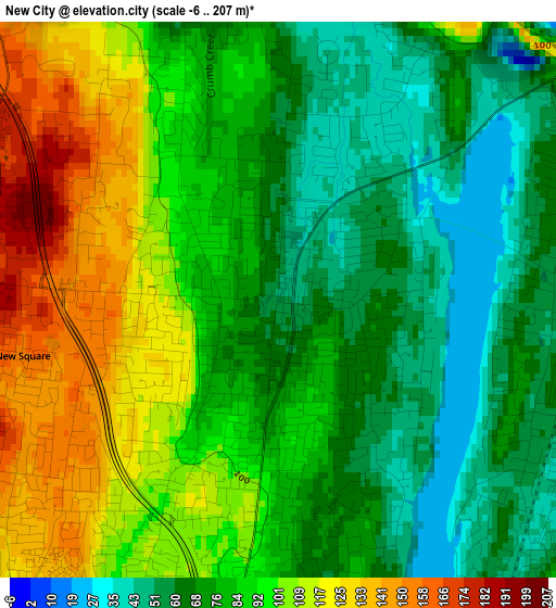 New City elevation map