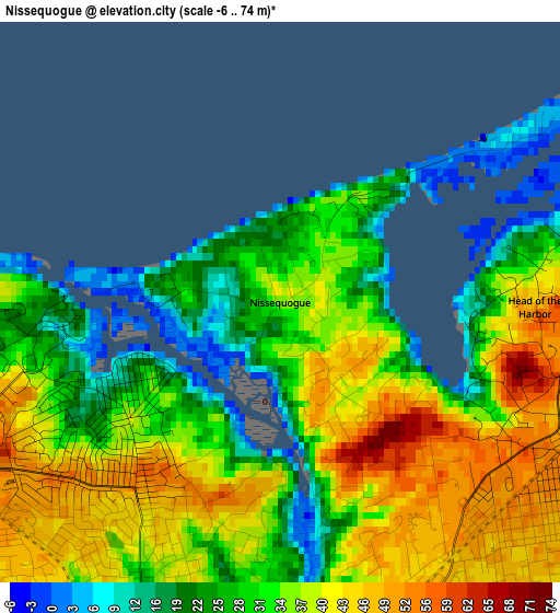 Nissequogue elevation map