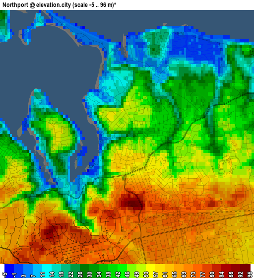 Northport elevation map