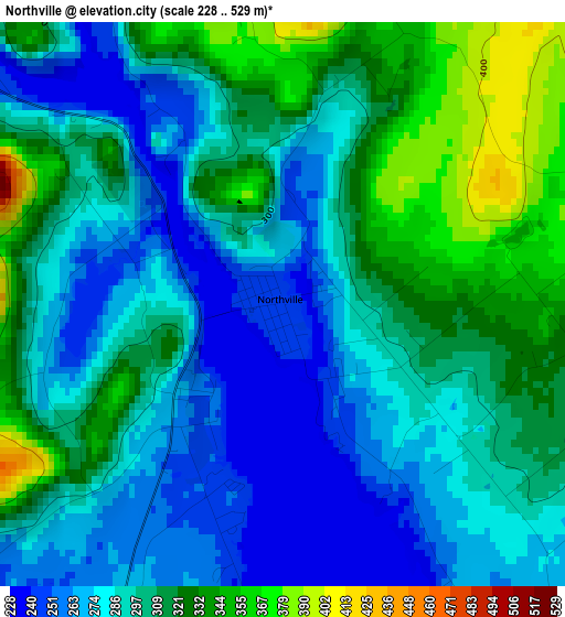 Northville elevation map