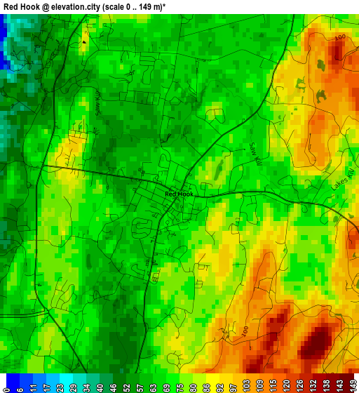 Red Hook elevation map