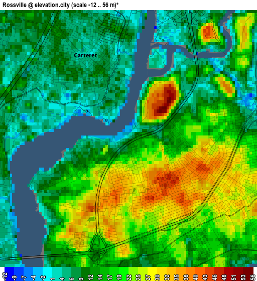 Rossville elevation map