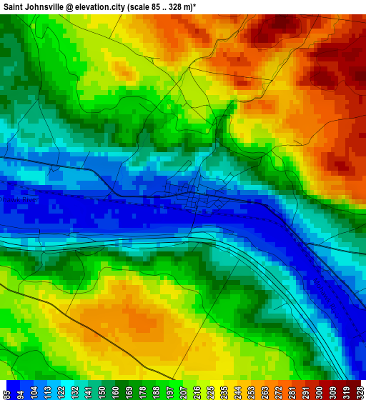 Saint Johnsville elevation map