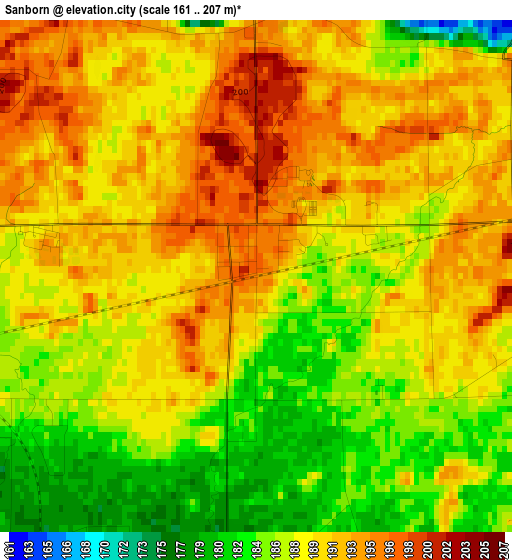 Sanborn elevation map