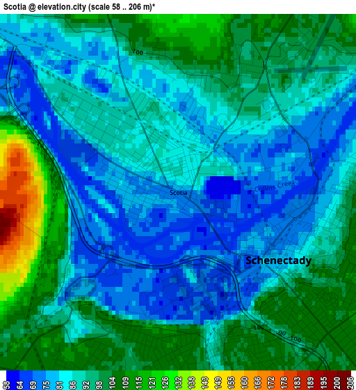 Scotia elevation map