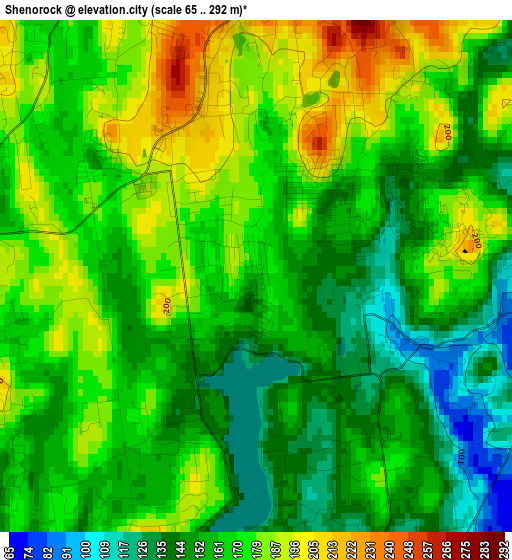 Shenorock elevation map