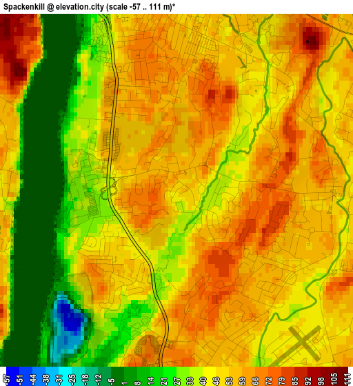 Spackenkill elevation map