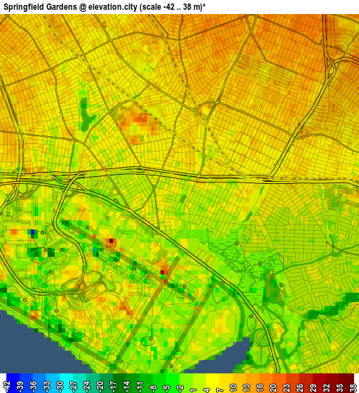 Springfield Gardens elevation map