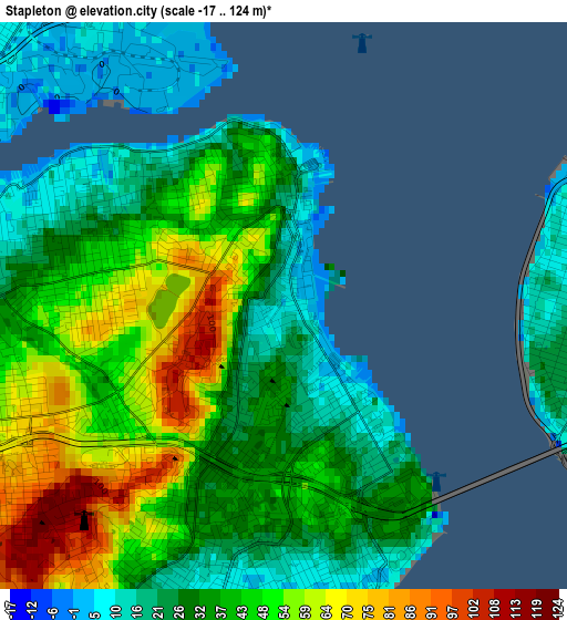 Stapleton elevation map