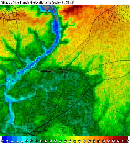 Village of the Branch elevation map