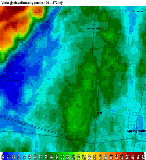 Viola elevation map