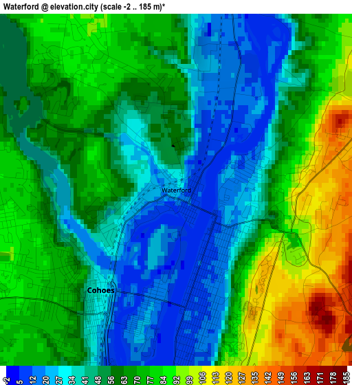 Waterford elevation map