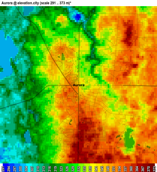 Aurora elevation map