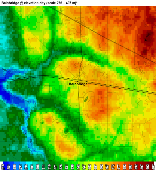 Bainbridge elevation map