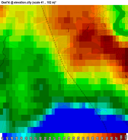 Osel’ki elevation map