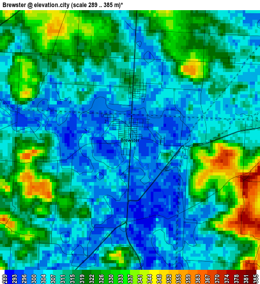 Brewster elevation map