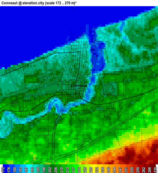 Conneaut elevation map