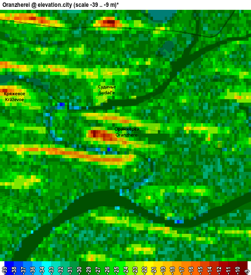 Oranzherei elevation map