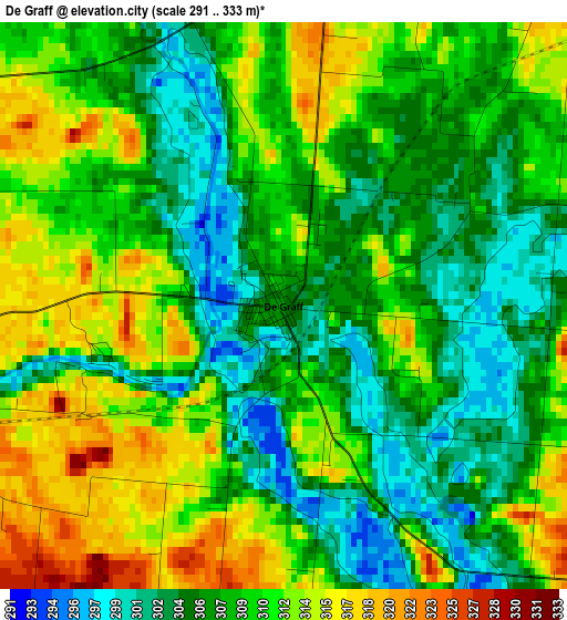 De Graff elevation map