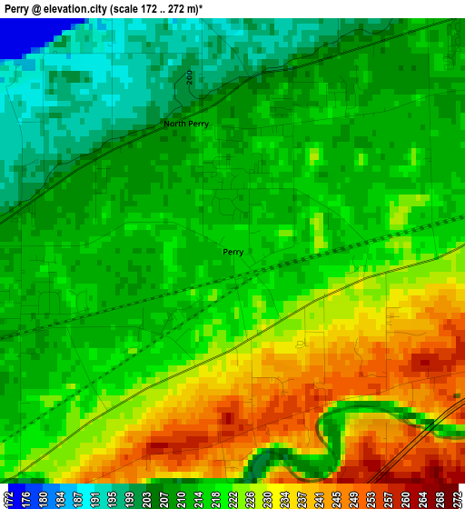 Perry elevation map