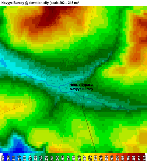 Novyye Burasy elevation map