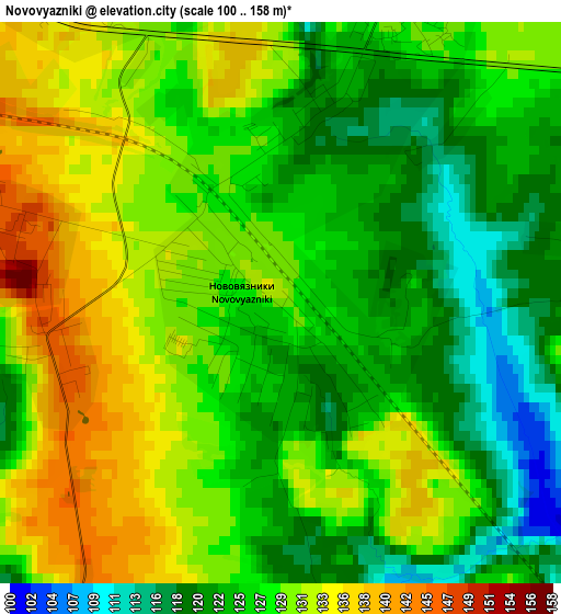 Novovyazniki elevation map