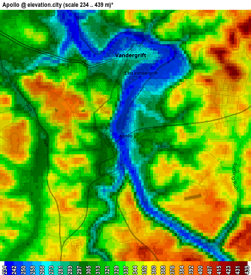 Apollo elevation map