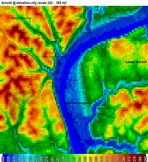 Arnold elevation map