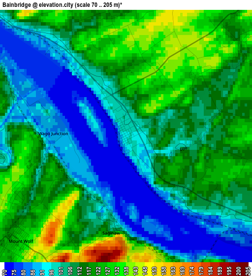 Bainbridge elevation map