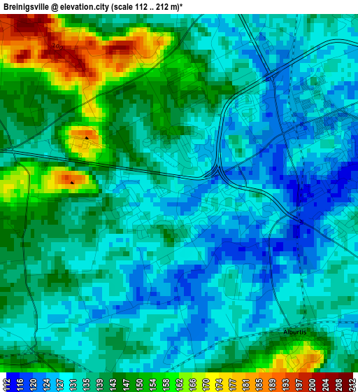 Breinigsville elevation map