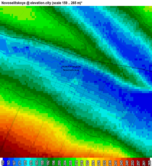 Novoselitskoye elevation map