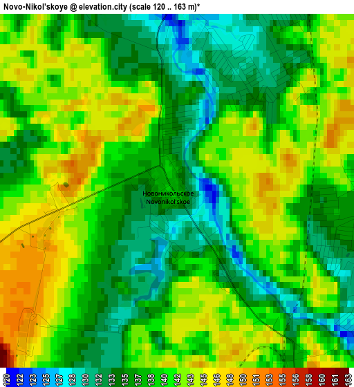 Novo-Nikol’skoye elevation map