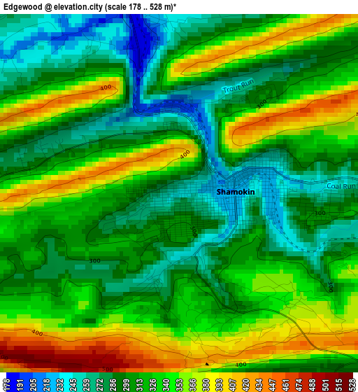 Edgewood elevation map