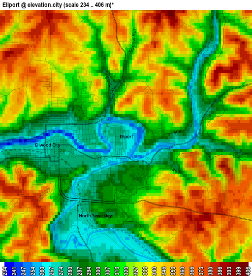 Ellport elevation map