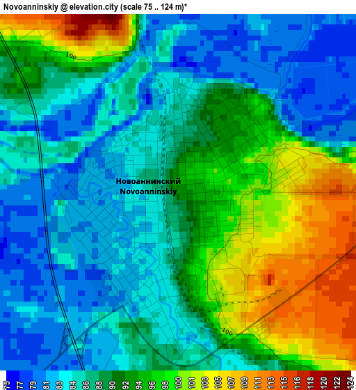 Novoanninskiy elevation map