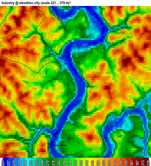 Industry elevation map