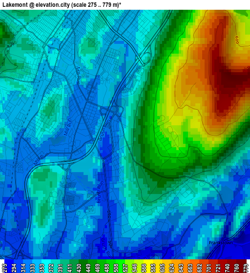 Lakemont elevation map