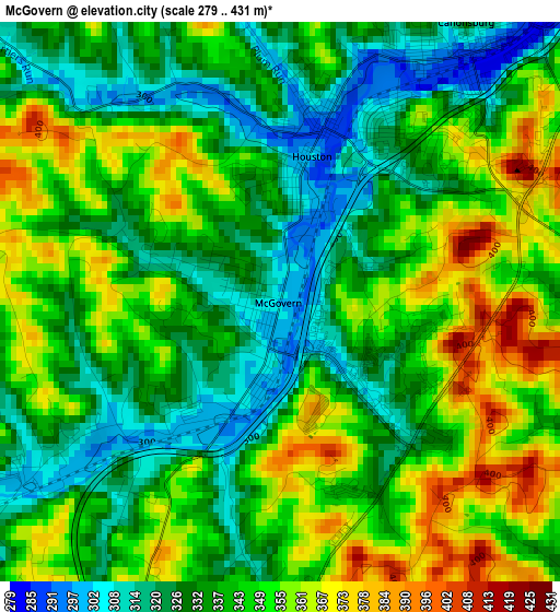 McGovern elevation map