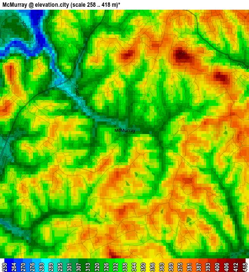 McMurray elevation map