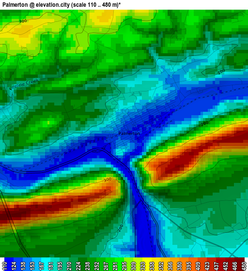 Palmerton elevation map