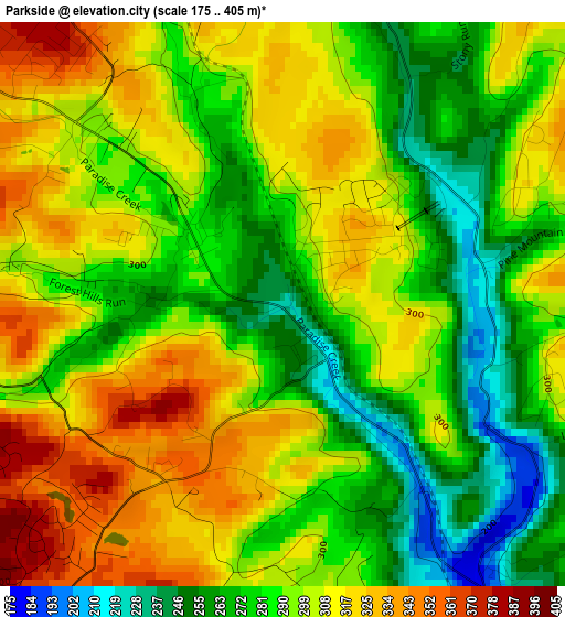 Parkside elevation map